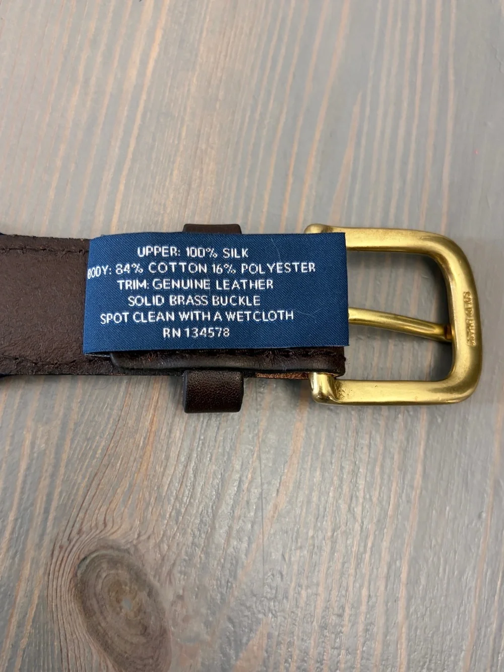 Vineyard Vines Navy and White Whale Pattern Belt